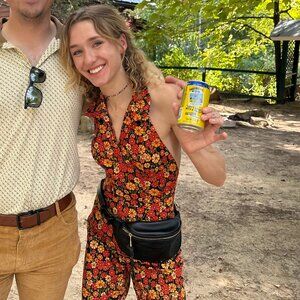 miracle eye floral halter jumpsuit